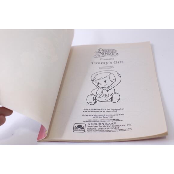 Unused Precious Moments, Timmy's Gift, A Big Coloring Book, a Christmas Story - Picture 3 of 4